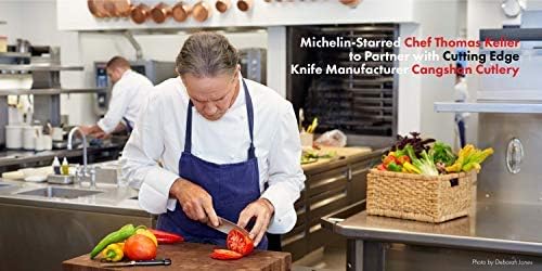 Cangshan N1 Series 1022612 German Steel Forged 8-Piece Knife Block Set, Walnut