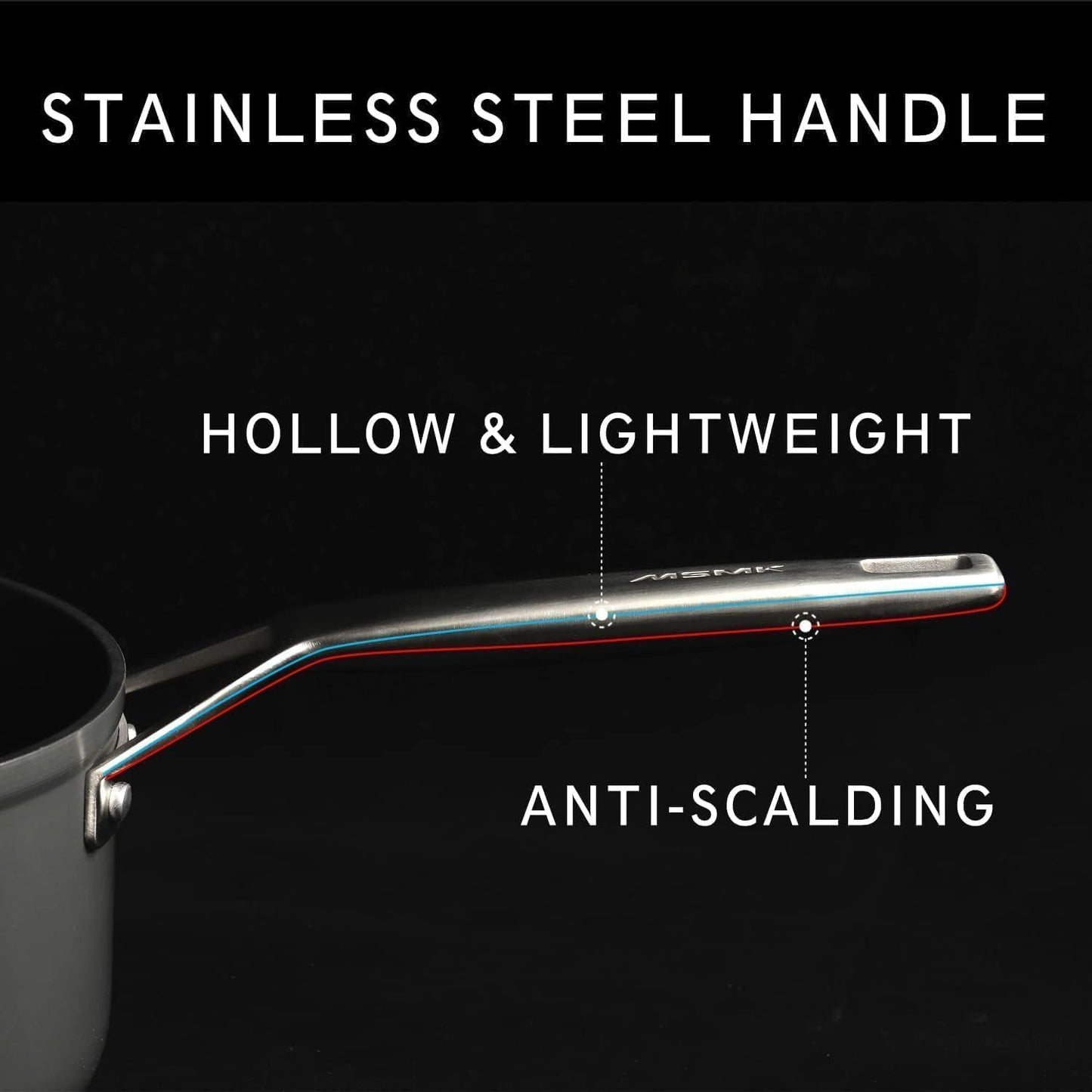 MsMk Square Grill Pan with lid, Stay-Cool Handle, Each Ridge Nonstick, Oven Safe Dishwasher Safe Induction Grill pans for Stove Tops, Square Frying Pan, Bacon Pan, Indoor Chicken Skillet, 11-Inch