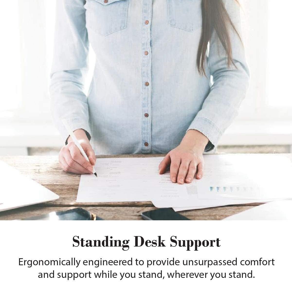 WellnessMats Anti-Fatigue Bella Motif Mat, 36 Inch by 24 Inch, Antique Light