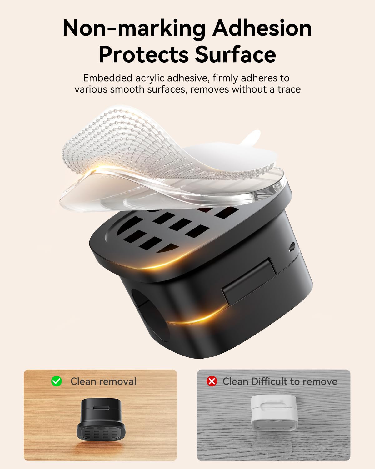 18 Pack Cable Management Cord Organizer,Magnetic Cable Clips-1s Lock,Rocoren Desk Adhesive Cord Cable Clip Wire Holder Keeper for Phone Charger Wire,Nightstand,Car,Office,Desktop Accessory,Black