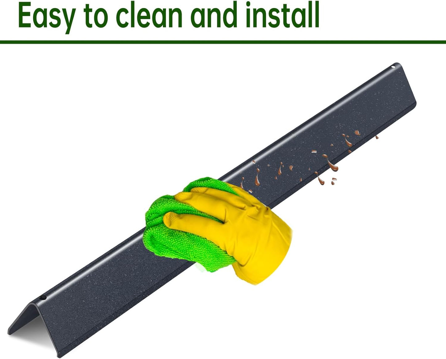 9MM Grill Grates Replacement Flavorizer Bars for 7535 7522 Weber Spirit Grill Spirit E-210, S-210, E-200, S-200, Weber Genesis Silver A, Spirit 500, Spirit 200 Series, 15” BBQ Grill Parts Grid