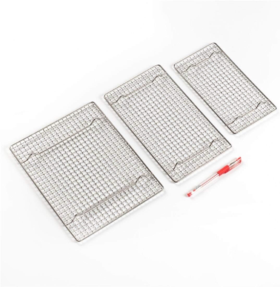 304 Stainless Steel Cooling Rack Versatile Baking Rack Heat Resistant Rust Proof Sturdy Grate 10.6"*10.6"