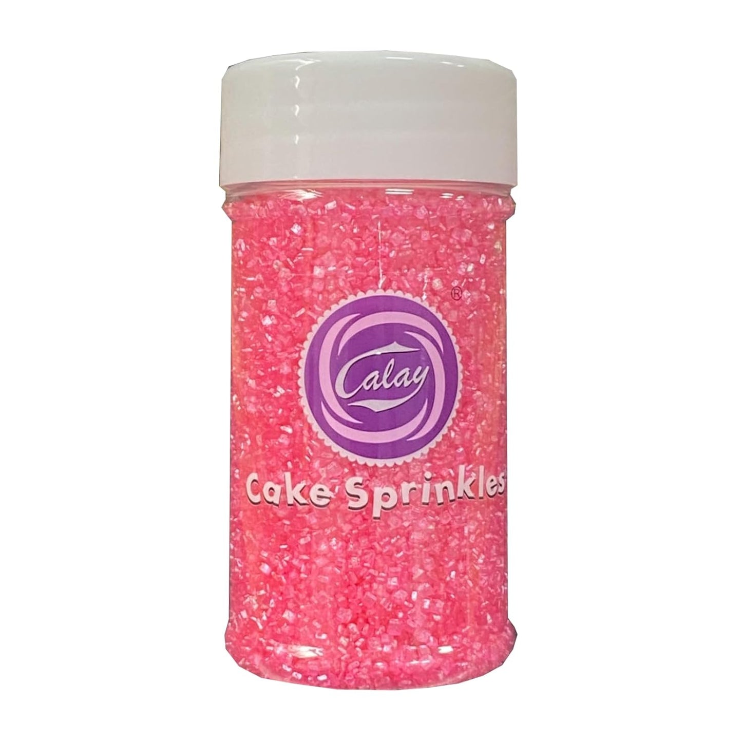 Sentovac Hot Pink Sanding Sugar for Baking Edible Sparkling Sugar Sprinkles Coarse Sugar Crystals for Baking Topping Cake Cookie Cupcake Topper Ice Cream Decoration Supplies 3.2 OZ