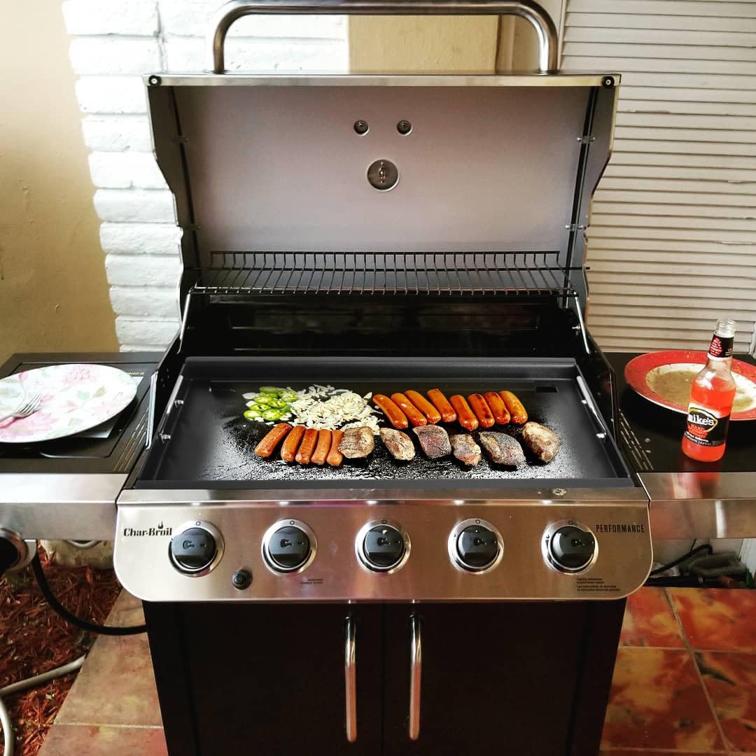 Full-Size Griddle Inserts for Charbroil Performance 5 Burner, Flat Top Griddle for Charbroil Grill 463275517 463243518 463243519 463275717 463372017 463348017, Replace for G470-0002-W1 G470-0003-W1