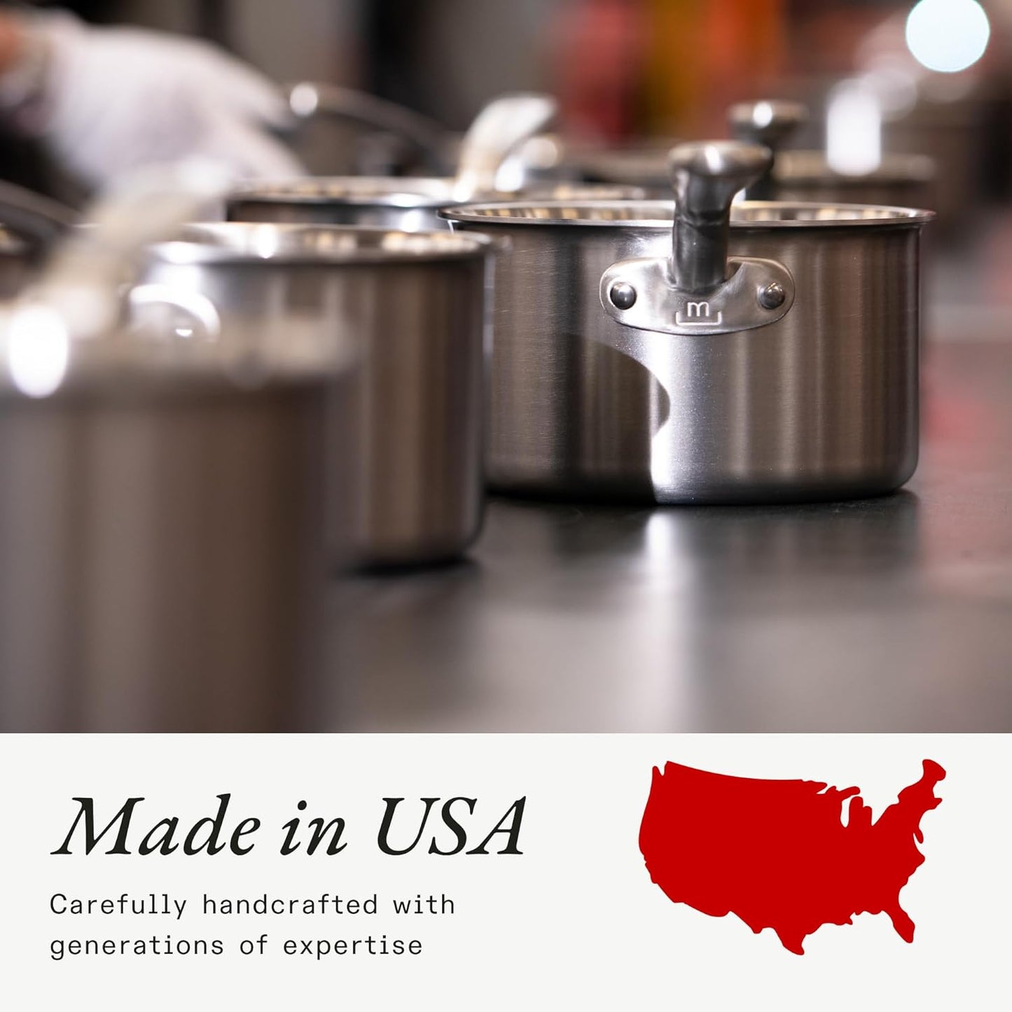 Made In Cookware - ProCoat 10" Non Stick Frying Pan (Harbour Blue) - 5 Ply Stainless Clad Nonstick - Professional Cookware - Induction Compatible