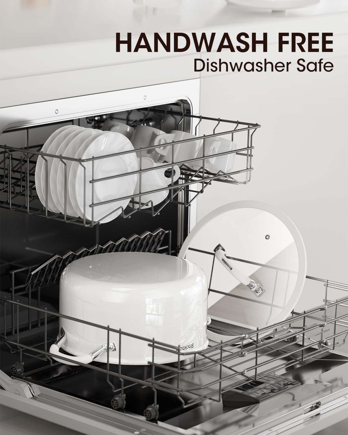 Stockpot 6 Quart, Tri-Ply 18/10 Stainless Steel Stock Pot with Lid, Induction Ready Cooking Pot for All Cooktops, Dishwasher Safe Soup Pot for Kitchen, Home, Gift for Cooker Mom and Dad