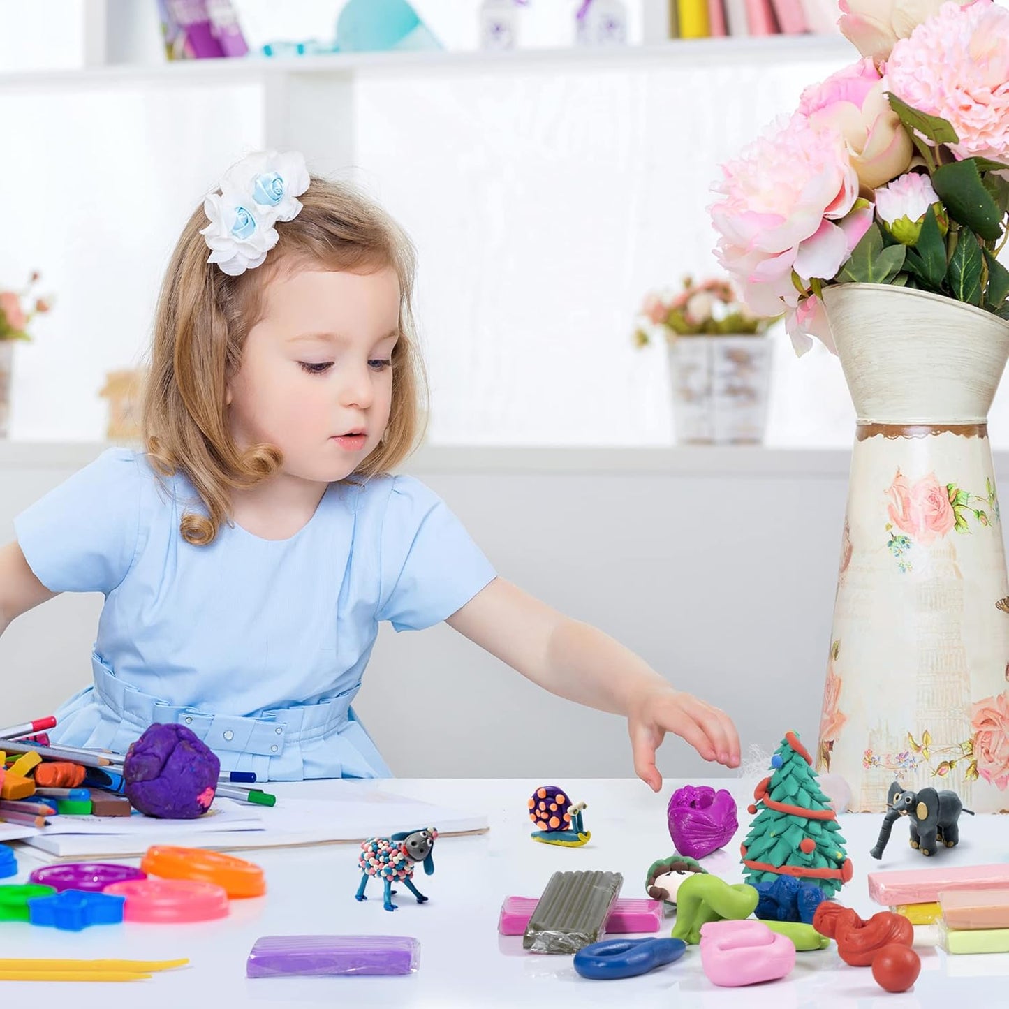 Polymer Clay 72 Colors, Modeling Clay for Kid Sets - Includes Sculpting Tools and Accessories with Storage Case - Ideal Holiday Gift for Children, Adults and Beginners