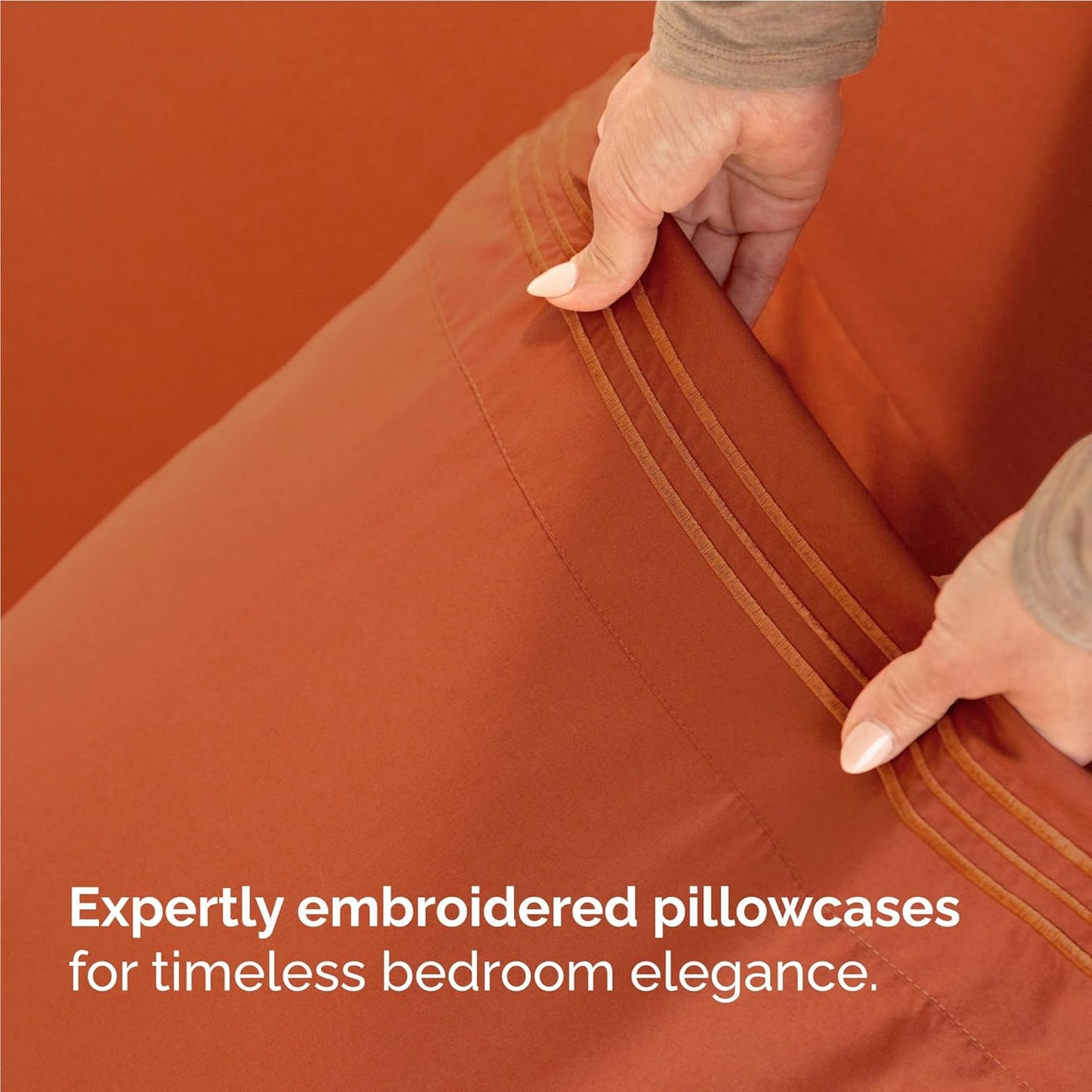 Twin XL Size 3 Piece Sheet Set - Comfy Breathable & Cooling Bed Sheets Set - Hotel Luxury Bedding for Women, Men, Kids, Teens, Boys & Girls - Deep Pockets, Soft, Wrinkle Free - Oeko-Tex - Terracotta