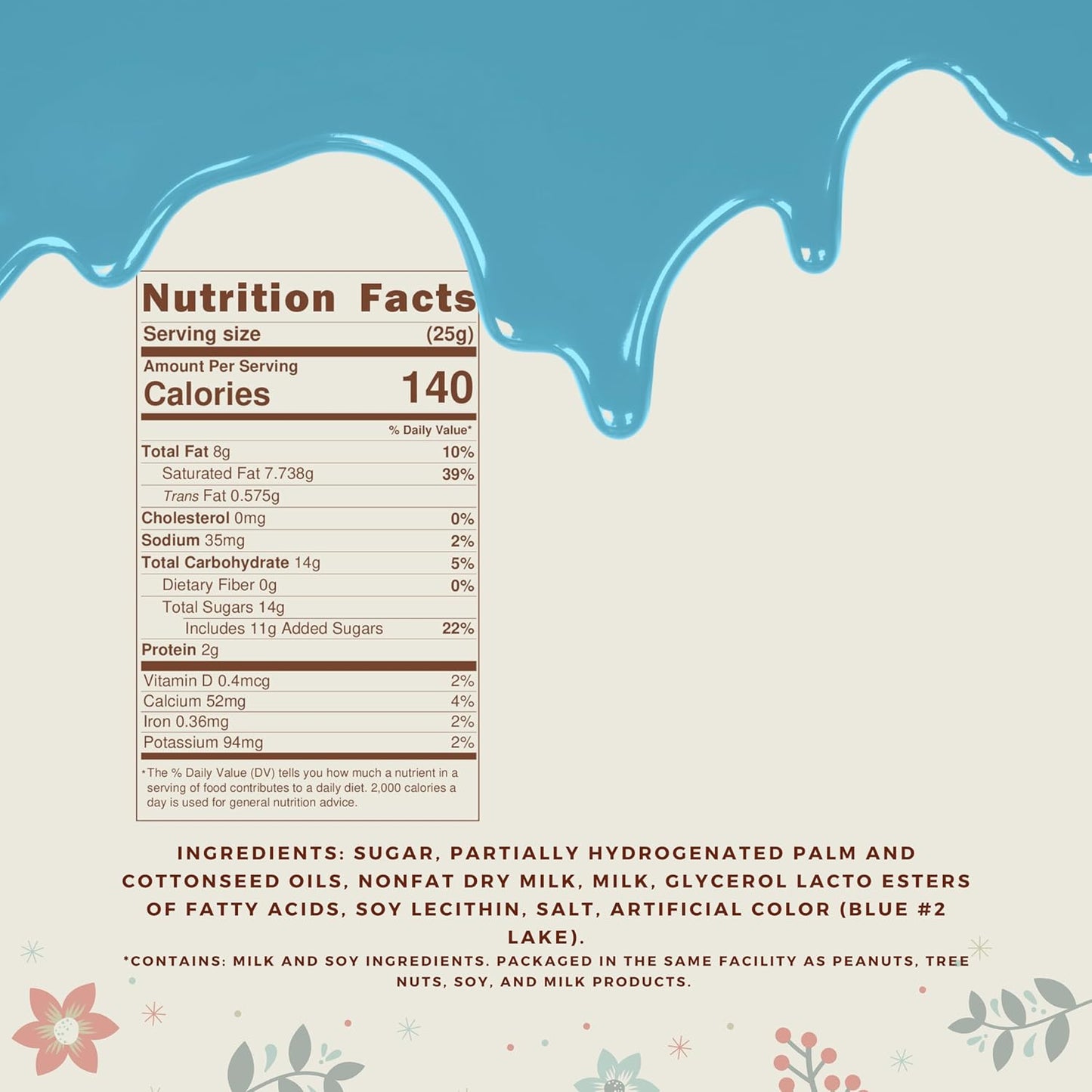 KIDU Blue Chocolate Melting Wafers 16 Ounces Bulk Perfect For Dipping, Deserts, Baking And More - 1 Pound