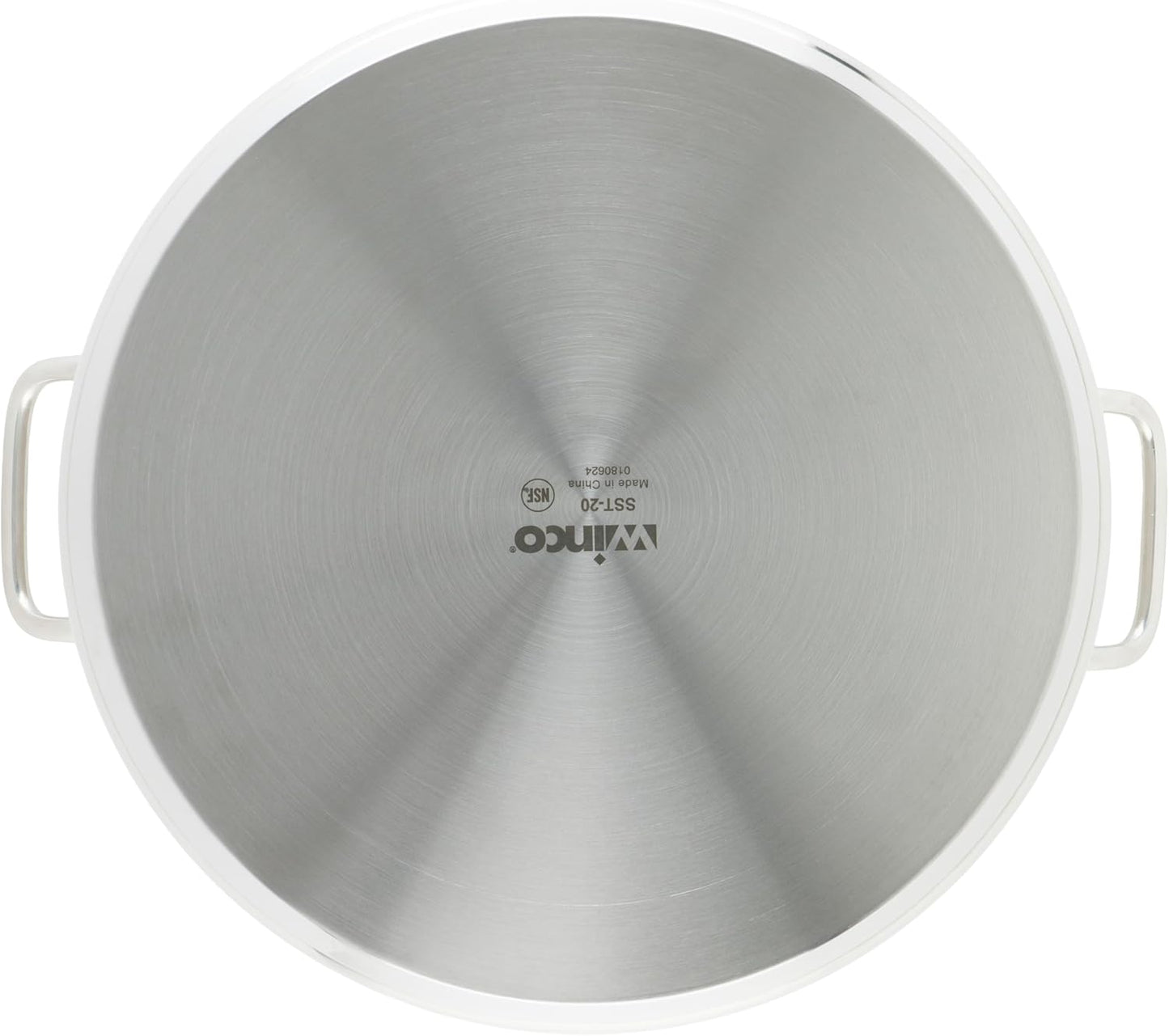 Winware Stainless 20-Quart Steel Stock Pot with Cover, Silver