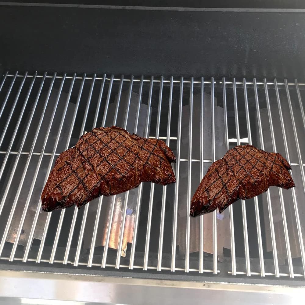 S47E (3-Pack) 18" Stainless Steel Cooking Grid Grates for Charbroil Performance 4 Burner 463376018P2, 463376117, 463377117, 463673617, 463377017, 463347017 and 5 Burner 463347519