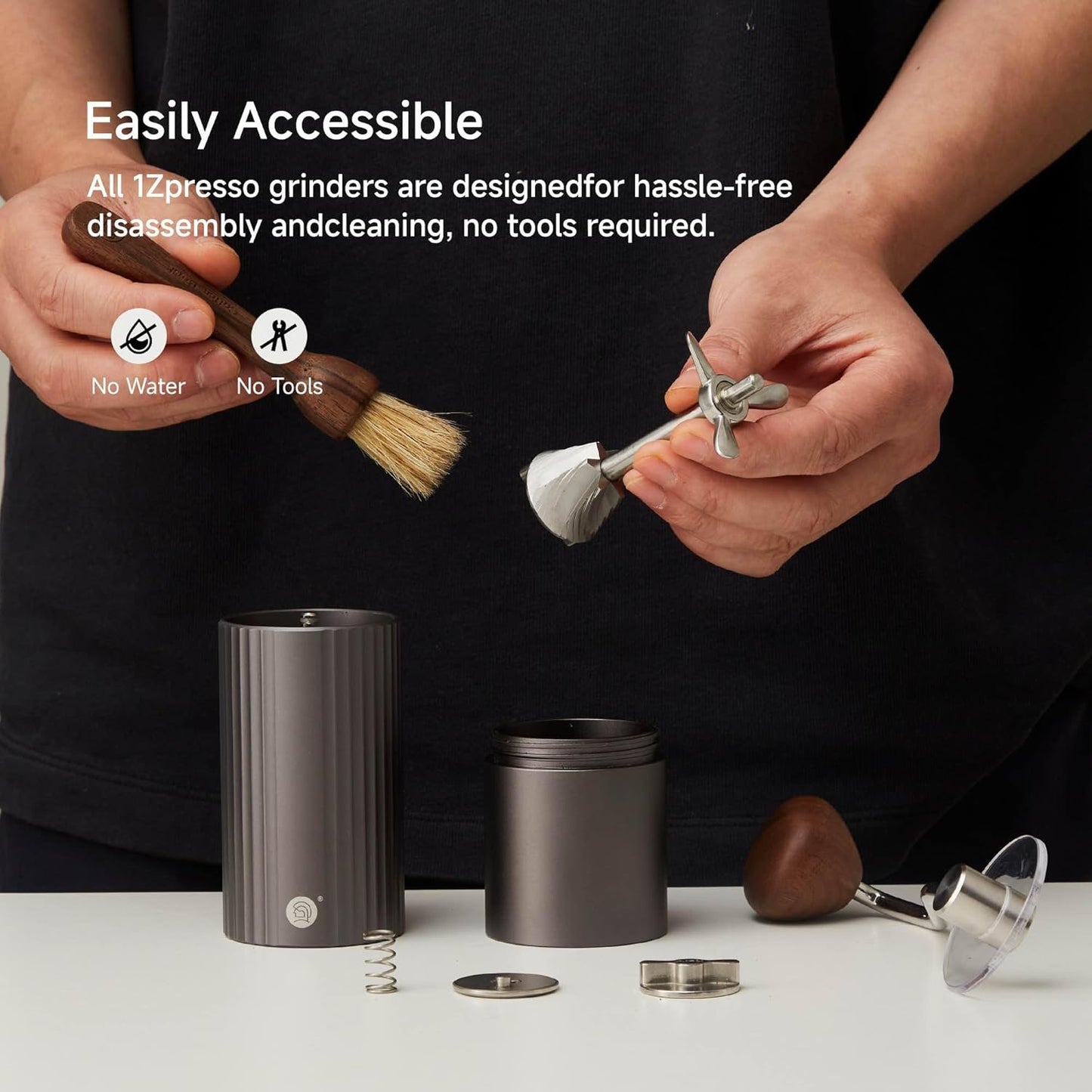 Z3 /Z3pro Coffee Bean Grinder, Hand Grinder with 6-Core CNC Stainless Steel Conical Burr,Double Bearing Positioning for Espresso,Pour Over,FrenchPress,Moka,Americano (Blue, Z3PRO)