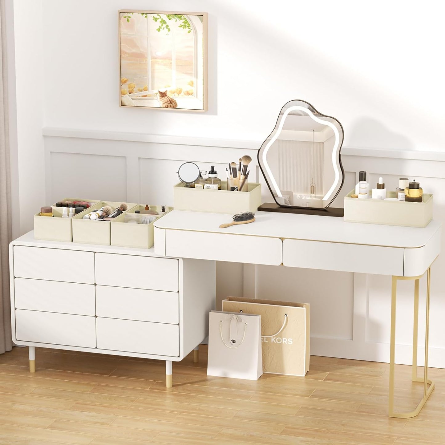 DIMJ Drawer Organizer Clothes Storage - 24 Pack Baby Dresser Organizer for Nursery, Small Fabric Closet Drawer Organizer Bins for Underwears Socks, Foldable Storage Dividers Organization for Bedroom