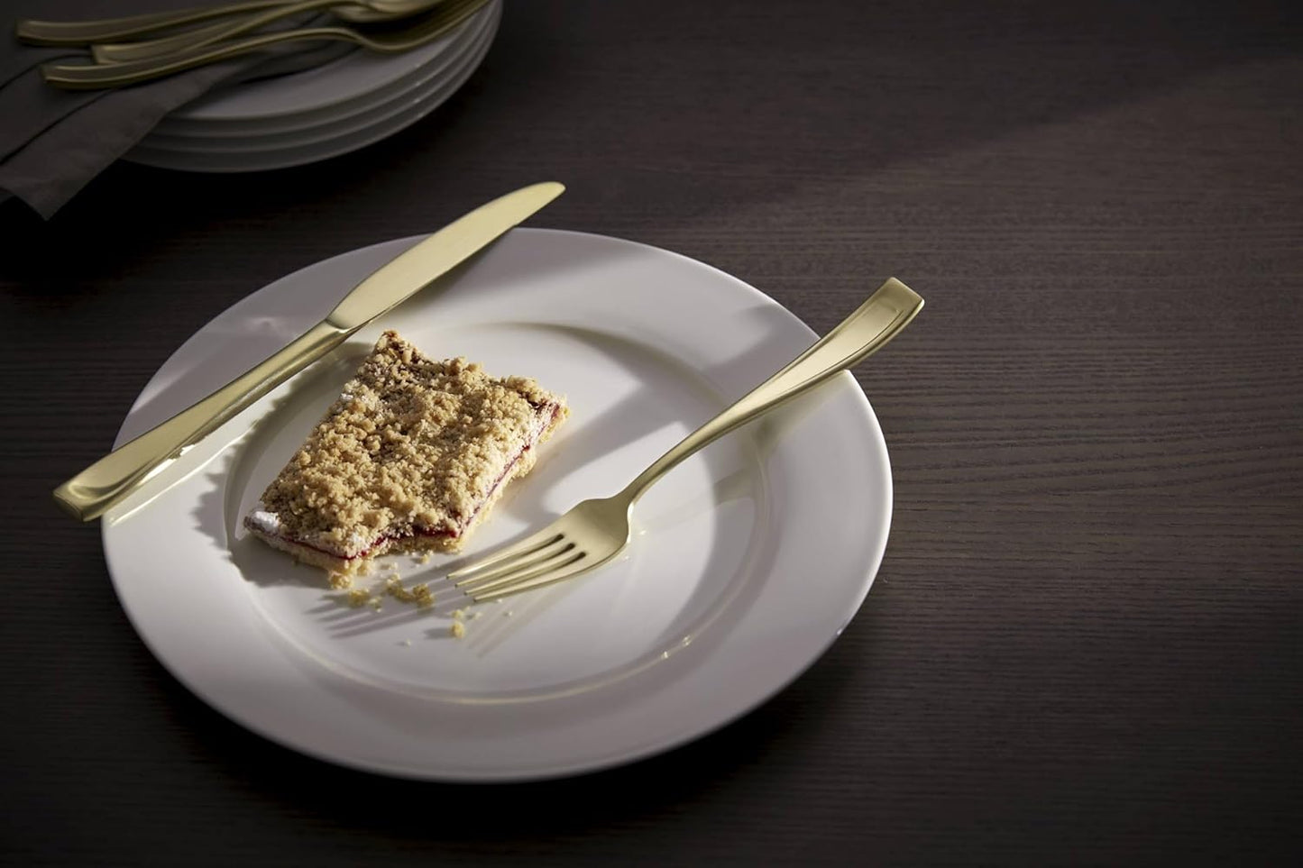 Oneida T711020PVDC Moda Satin Champagne 20 Piece Fine Flatware Set, Service For 4