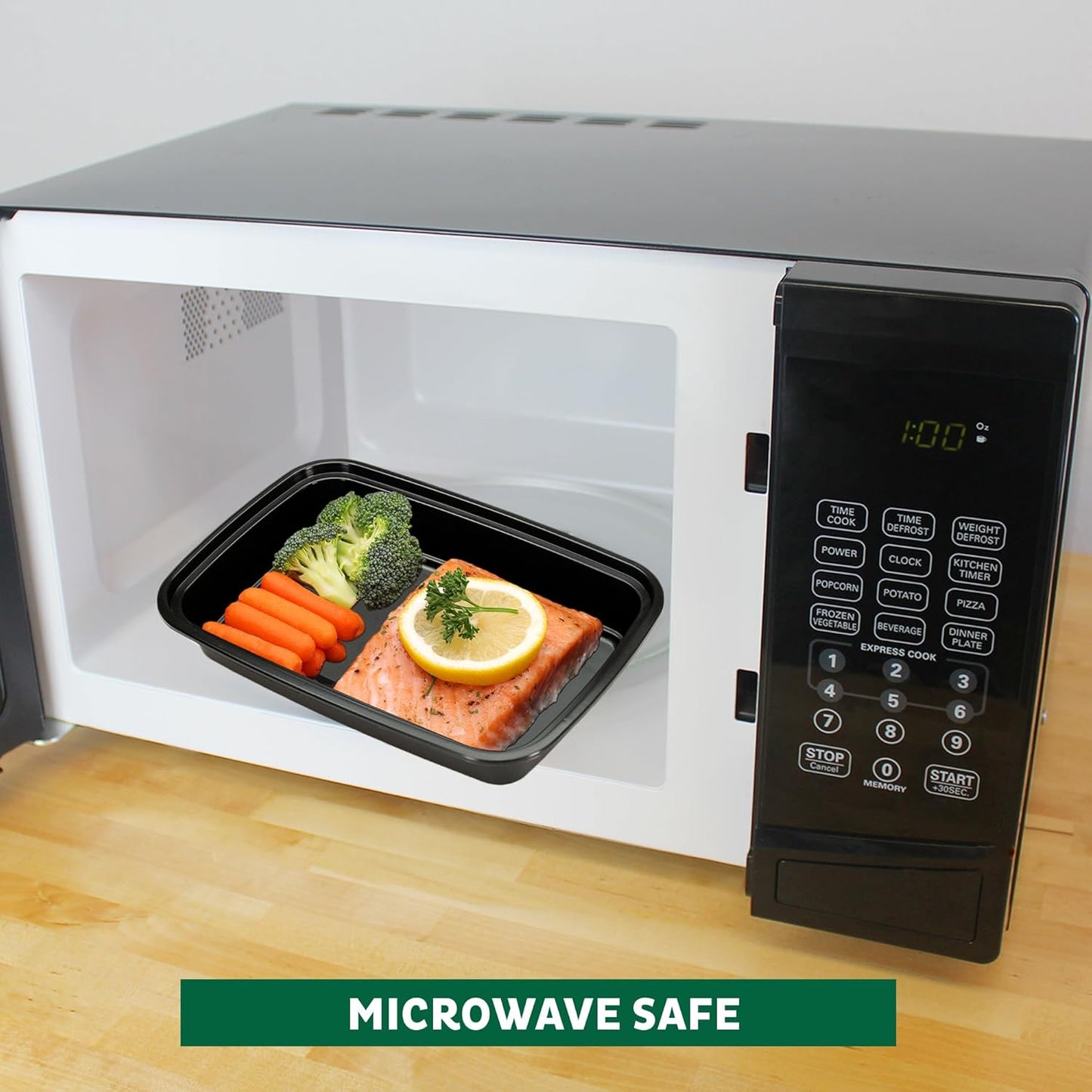 Freshware Meal Prep Containers 15 Count (Pack of 1) Compartment Food Storage Containers with Lids, Bento Box, BPA Free, Stackable, Microwave/Dishwasher/Freezer Safe (28 oz) (Color May Vary)