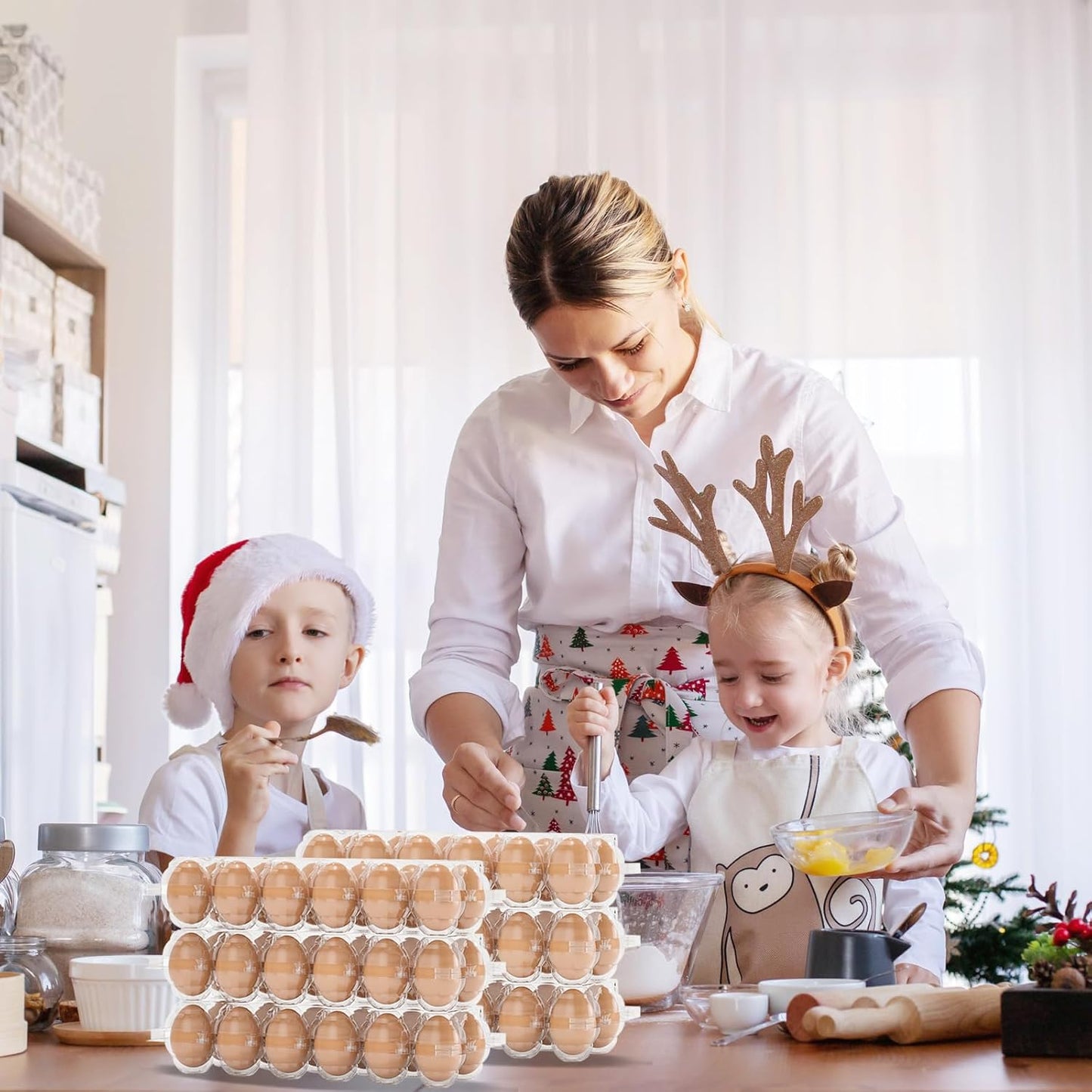 160 Pack Plastic Egg Cartons Cheap Bulk, 12 Count Clear Egg Containers for Fresh Chicken Eggs, 3x4 Grids Refrigerator Egg Trays for Refrigerator Storage, Chicken Farm, Market Display & Commercial Use