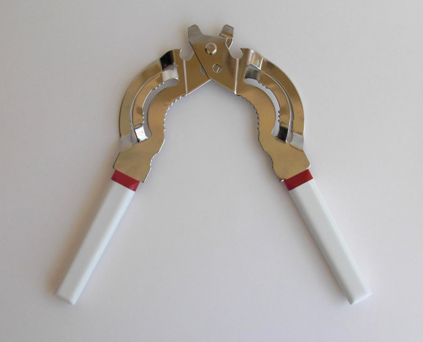 Tredoni Jar & Bottle Opener, Easy Wrench Grip/Tighten Lid Opener, Multi-Purpose Opener for Caps, Cans & Nuts -Italian Stainless Steel