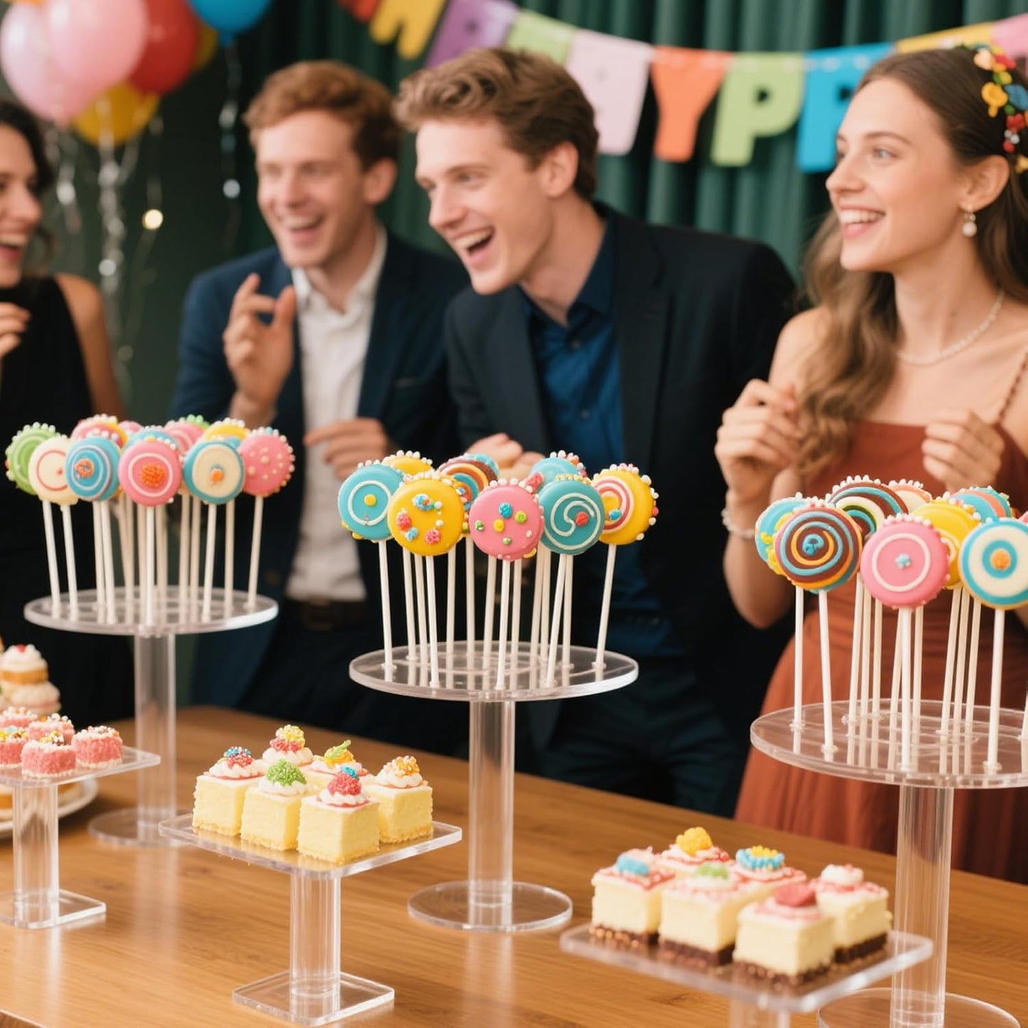 Juome Circle Cake Pop Mold Kit, Round Cake Pop Cutter and Pusher Cake Pop Maker with Sticks, Cake Pop Supplies Accessories, Baking Tools for Home Baking Desserts