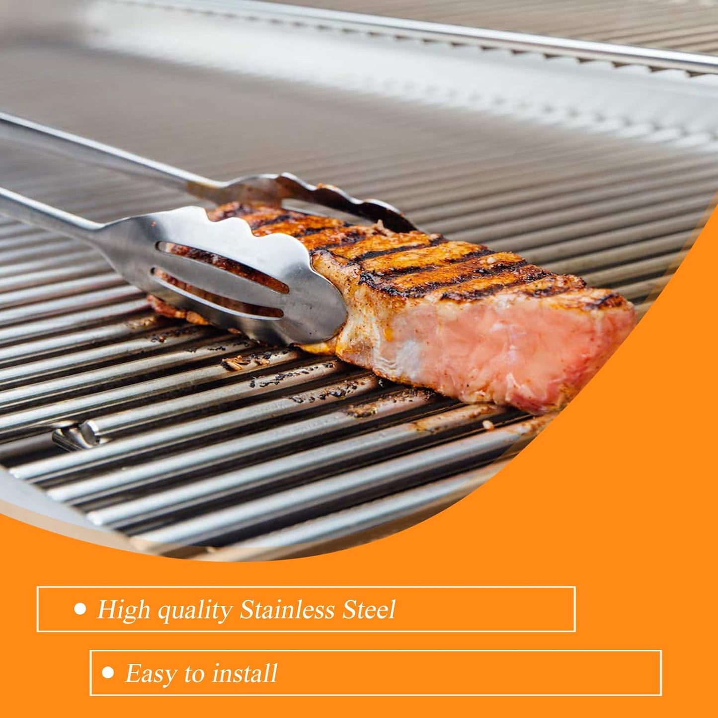 S6G550 (2-Pack) 19.2” Stainless Steel Cooking Grates for Weber Summit E-440, S-440, E-450, S-450, E-460, S-460, E-470, S-470 and Charmglow 720-0304