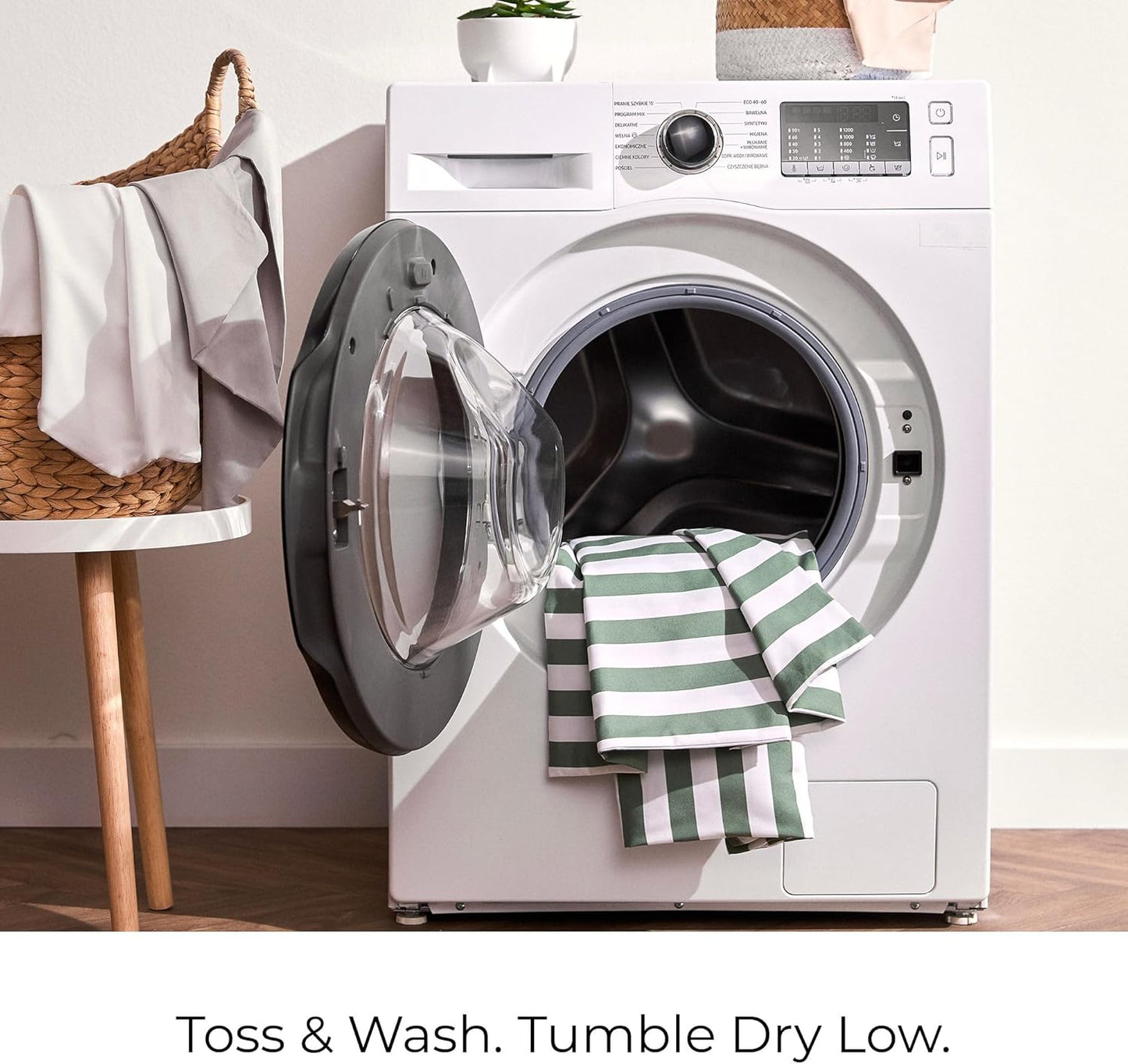 Mellanni Twin XL Sheets Set - 3 PC Iconic Collection Bedding - Hotel Luxury, Extra Soft, Cooling Bed Sheets - Wrinkle, Fade, Stain Resistant (Twin Extra Long, Oxford Stripe Sage)