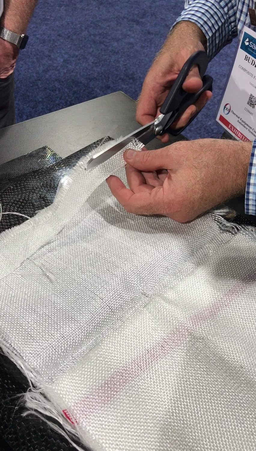 Ascend Tools 11 inch Carbon Steel Shears - Kevlar, Dyneema, Vectran, Spectra, Technora, Nomex, Innegra, Dacron, Fiberglass, Carbon Fiber, Breathers