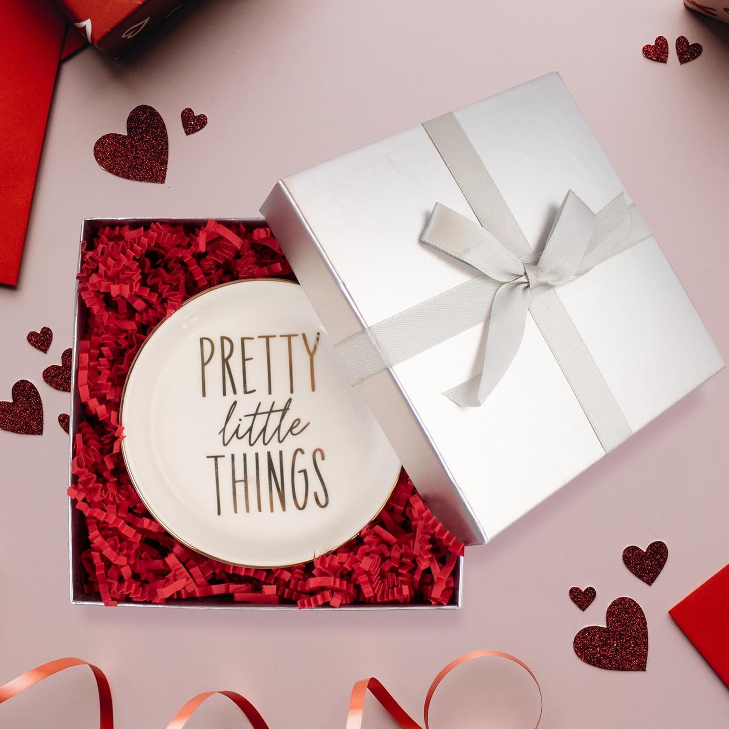 MagicWater Crinkle Cut Paper for Gift Baskets - 2LB - Red - Perfect for Shredded Paper Filler, Basket Filler, Gift Boxes, Bridesmaid Gifts, Halloween Stuffers & More – Ideal for All Occasions