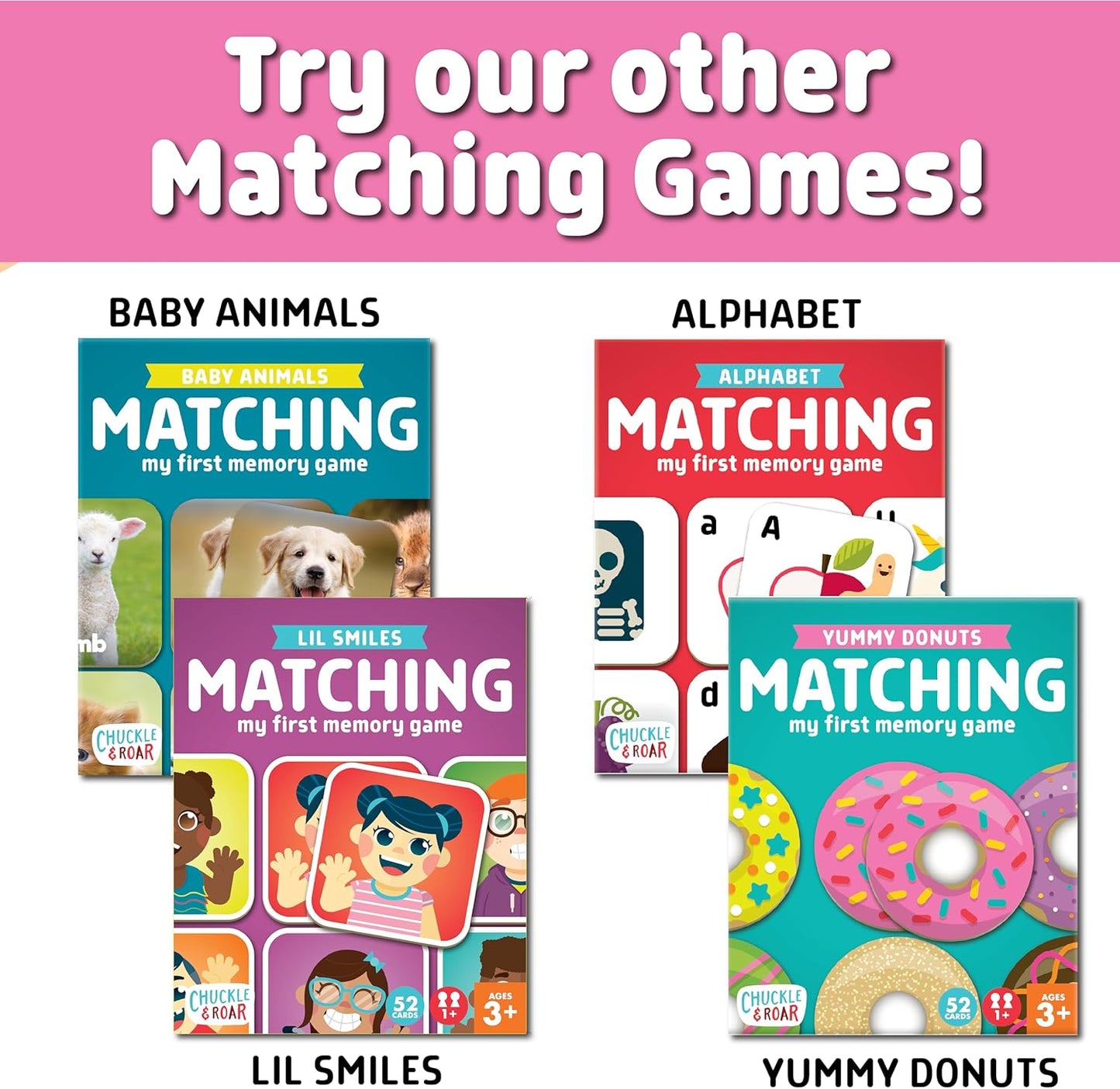 Chuckle & Roar Matching Game Donut Edition