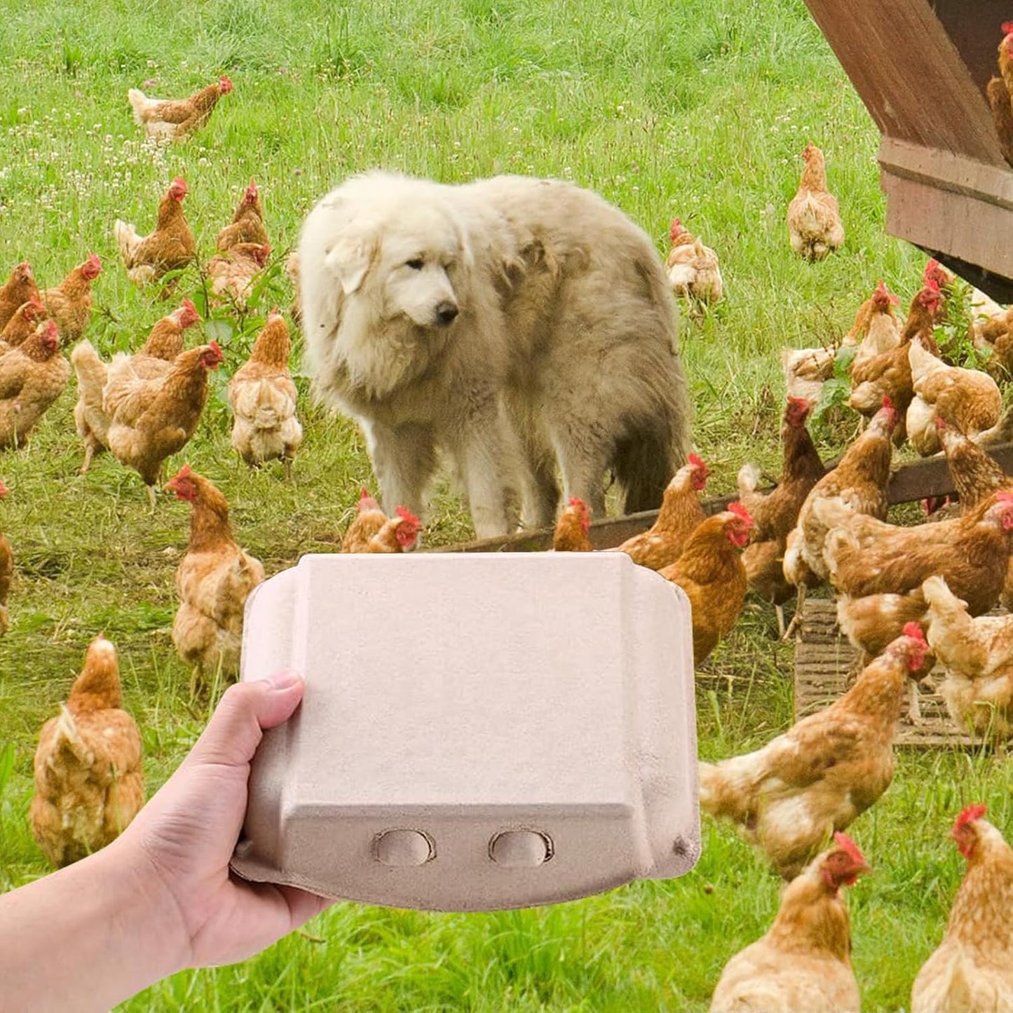 Egg Cartons 3x4 Style 25 Pack, Blank Natural Paper Pulp Square Egg Cartons Eggs, Holds Up to One Twelve 12 Count Chicken Eggs, Sturdy Design Made from Recycled Cardboard.…