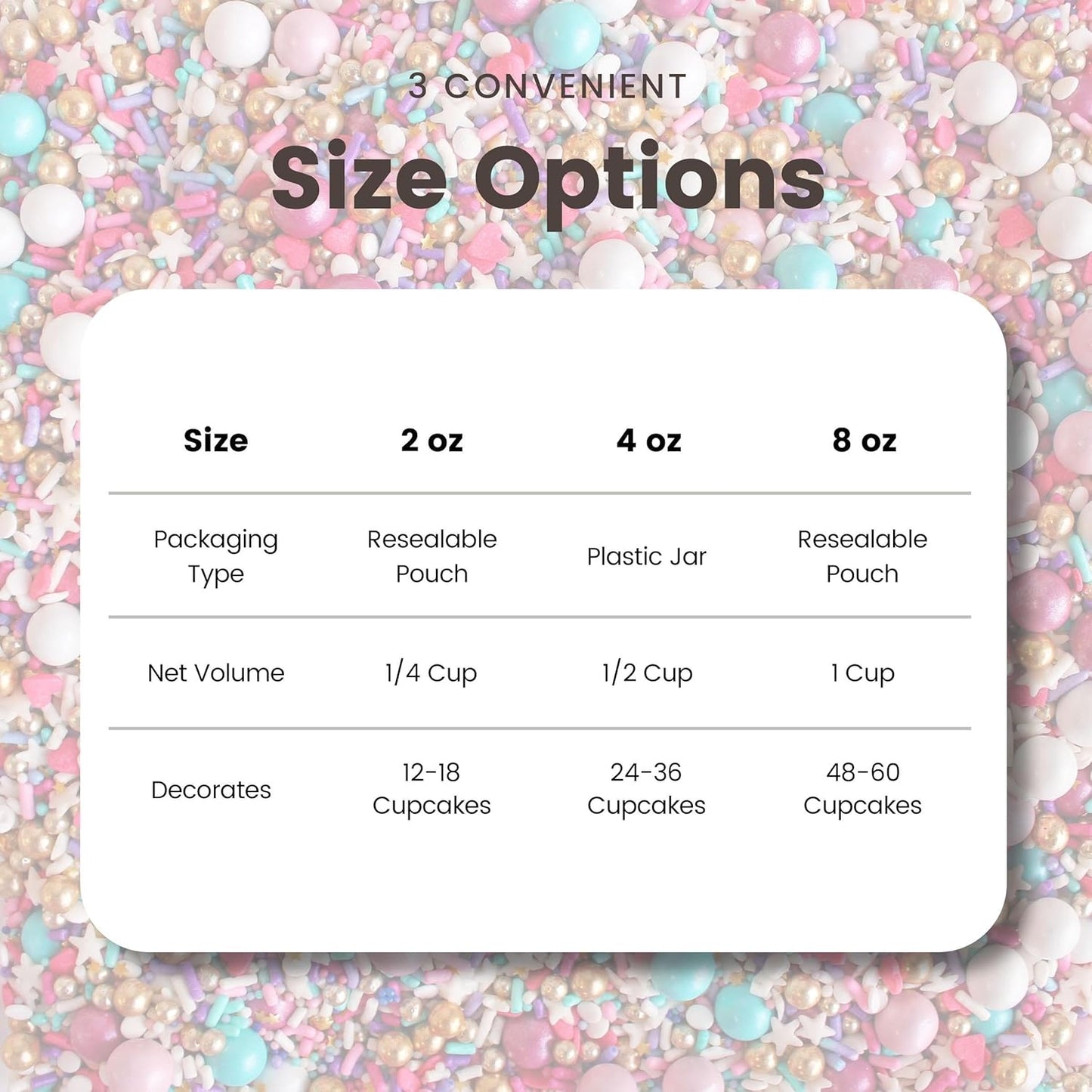 Sprinkle Pop Hey Sugar! Sprinkle Mix| Purple White Pink Aqua Sprinkles Mix with Pink Heart Confetti| Girl Lady Valentines Sprinkles Made in USA for Decorating Cupcakes Cakes Cookies Donuts, 2oz