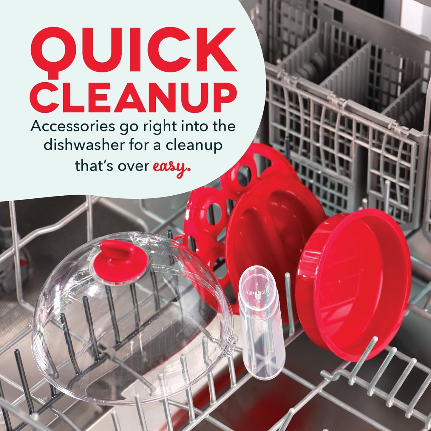 DASH Rapid Egg Cooker: 7 Egg Capacity Electric Egg Cooker for Hard Boiled Eggs, Poached Eggs, Scrambled Eggs, or Omelets with Auto Shut Off Feature - Red