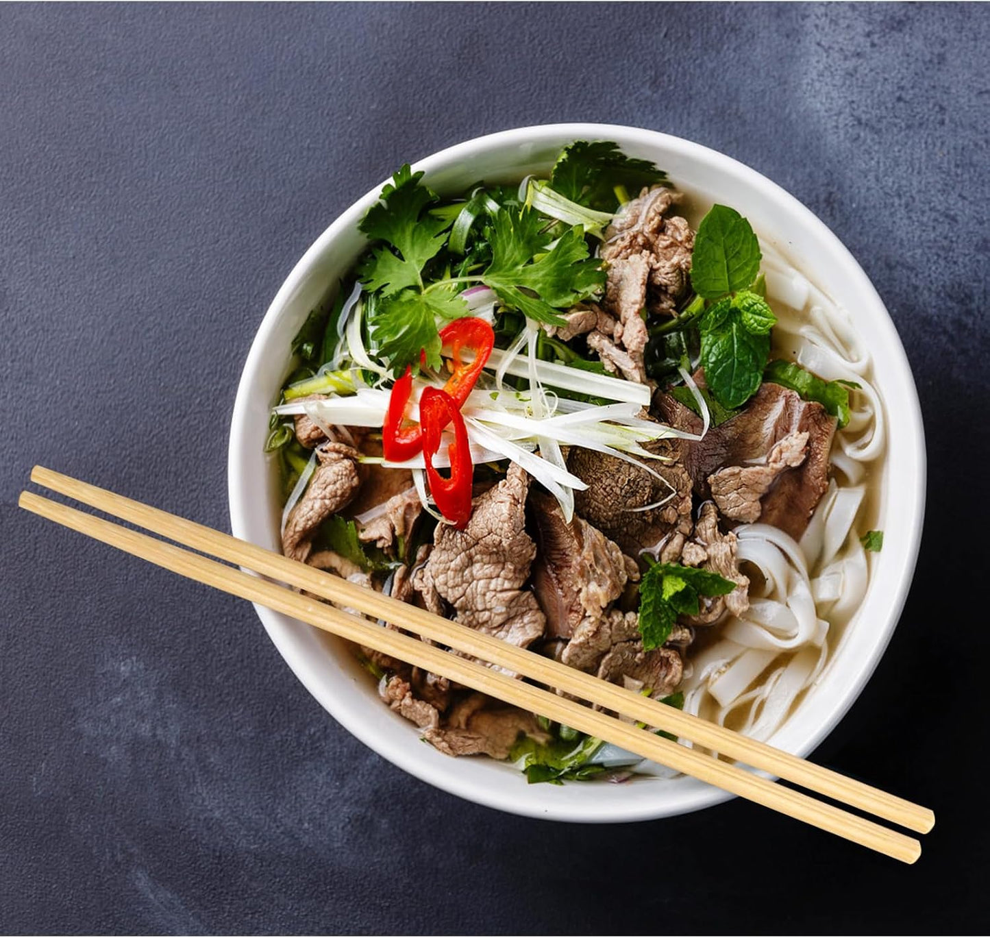 Disposable Bamboo Chopsticks (Approx.100 sets),Japanese Chopsticks,9.25'' Long Chopsticks Disposable,Individually Full Kraft Paper Wrapped Chinese Chopsticks