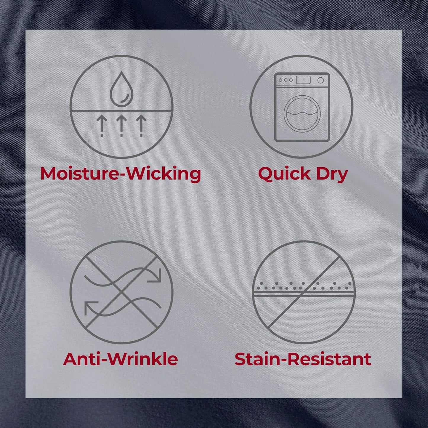 Mellanni Split King Sheets Set - 5 PC Iconic Collection Bedding - Hotel Luxury, Extra Soft, Cooling Bed Sheets - Wrinkle, Fade, Stain Resistant (Split King, Navy Blue)