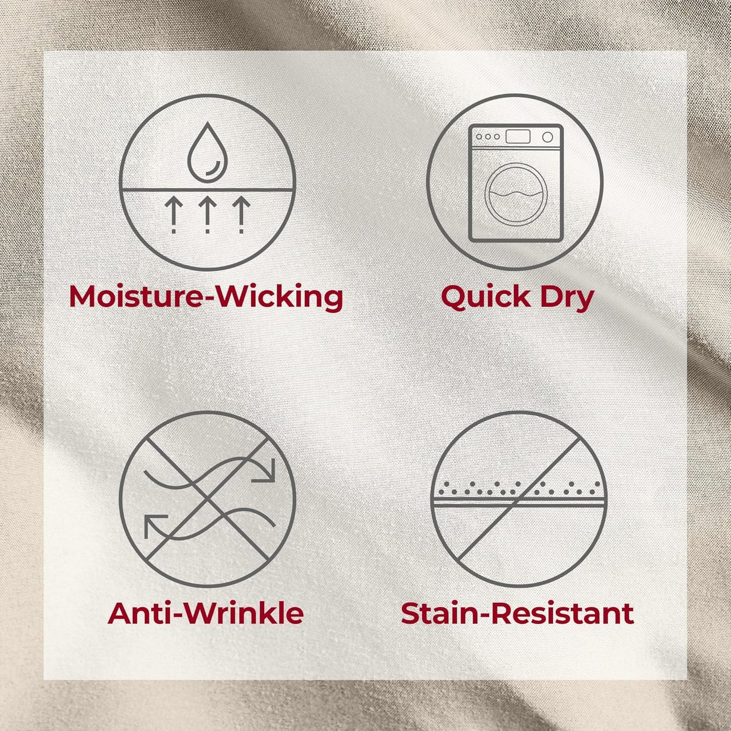 Mellanni Twin Sheets Set - 3 PC Iconic Collection Bedding - Hotel Luxury, Extra Soft, Cooling Bed Sheets - Wrinkle, Fade, Stain Resistant (Twin, Beige)