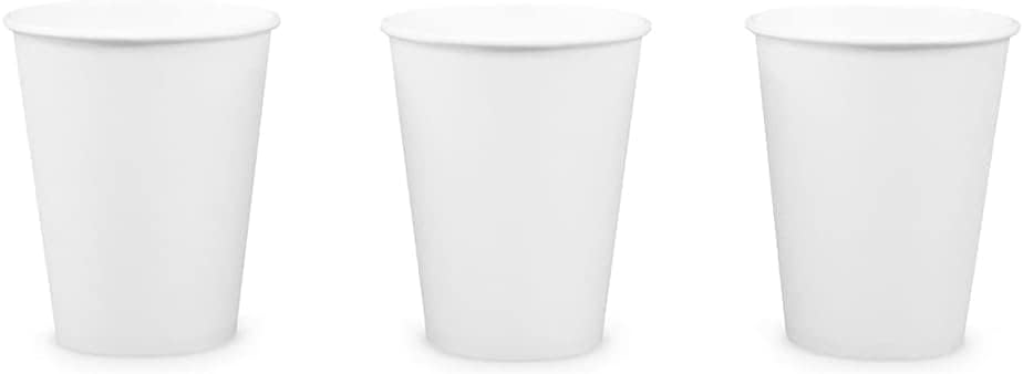 Paper Cups 12 oz 200 Pack for Coffee & Tea Made in USA | Bulk 200 Count for Home, Office, Restaurants & Parties | Recyclable Disposable 12 Ounce To-Go Cups for Hot Drinks