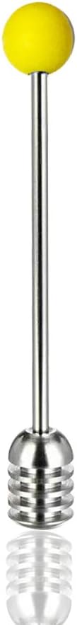 Stainless Steel Honey Dipper Stick 6.3 Inch Honey Wand Server for Honey Pot Dispense Drizzle Honey, Wedding Party Favors, Baby Shower (Yellow)