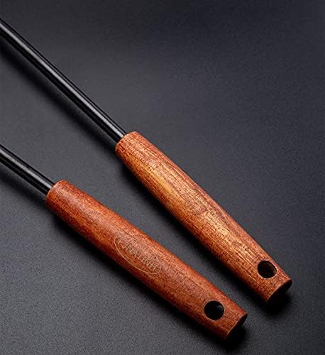 FJNATINH 17inch Wok Spatula and Ladle, Skimmer Spoon, Slotted Turner Spatula Set 304 Stainless Steel Kitchen Utensils Sets, 4-Pieces Cooking Utensils Tools Wok Accessories