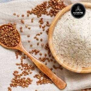 Naturevibe Botanicals Buckwheat Flour 5lb Premium Quality | Used for Baking and as Thickener
