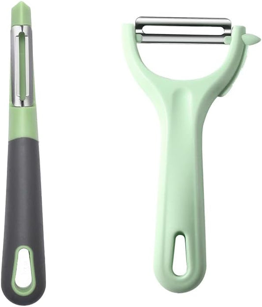 Fanmusic Swivel peelers - potato peelers，Fruit and vegetable peelers for kitchen (I+Y 2 pieces)