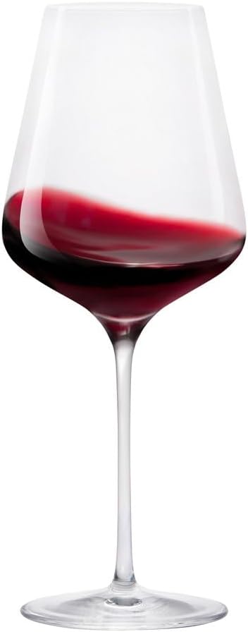 Stölzle Lausitz Bordeaux Red Wine Glasses 4 Set (QUATROPHIL). Dishwasher Safe Crystal Red Wine Glasses Set of 4 (22.75oz) Durable Crystal Wine Glasses Set of 4 - Genuine Stölzle Wine Glass Set