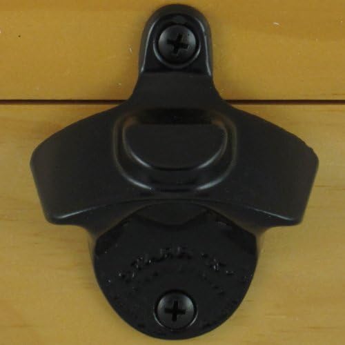 1 X Black Bottle Cap Mount Starr X Wall Mount Bottle Opener - Powder Coated - New!