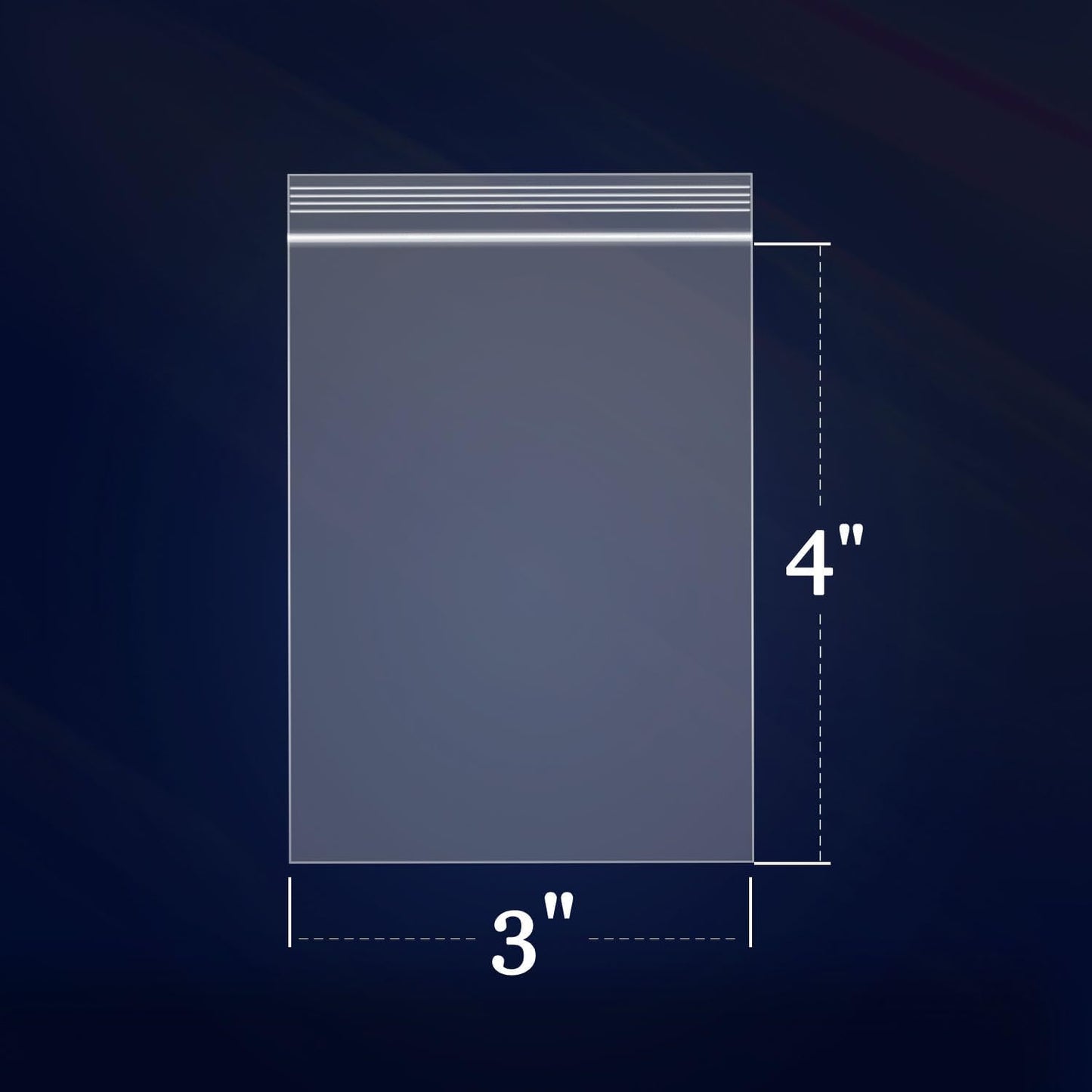 iMailer - 1000 Count - 3" x 4" Small Plastic Bags - Clear Reclosable Zip Bags 2 Mil with Lock Seal Zipper for Coins, Jewelry, Snacks, Treats, Seeds, Party Favors