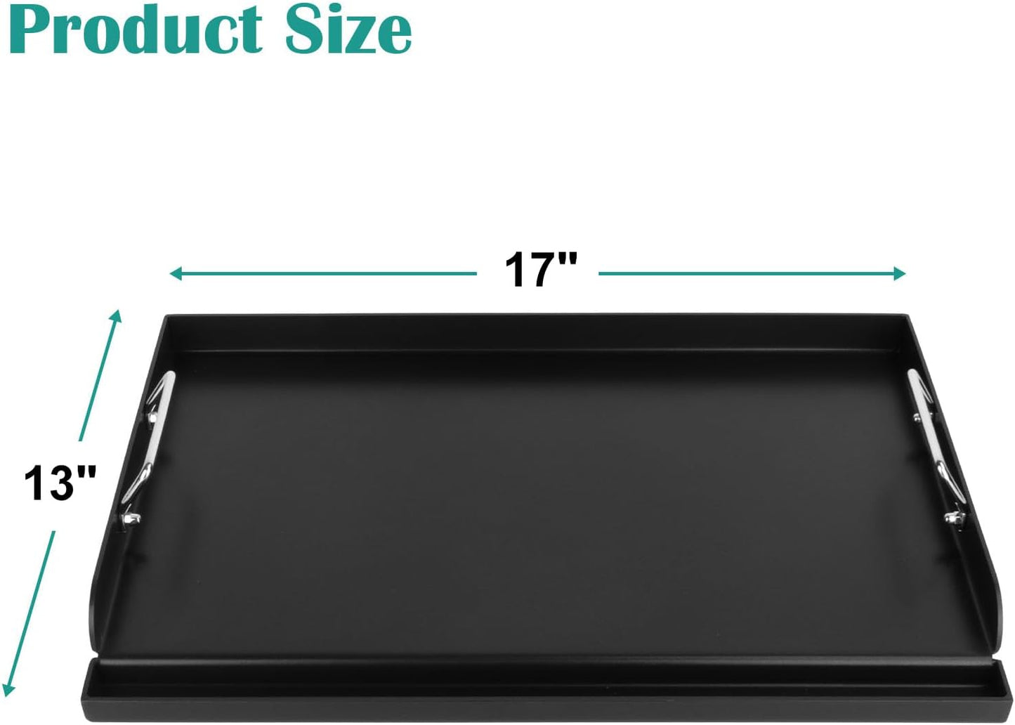 17"x13” Nonstick Coating Griddle for Gas Grill, Universal Griddle Insert for Gas Stove/Gas Grill/Electric/Charcoal Flat Top Plate for Outdoor Cooking and Camping Grilling