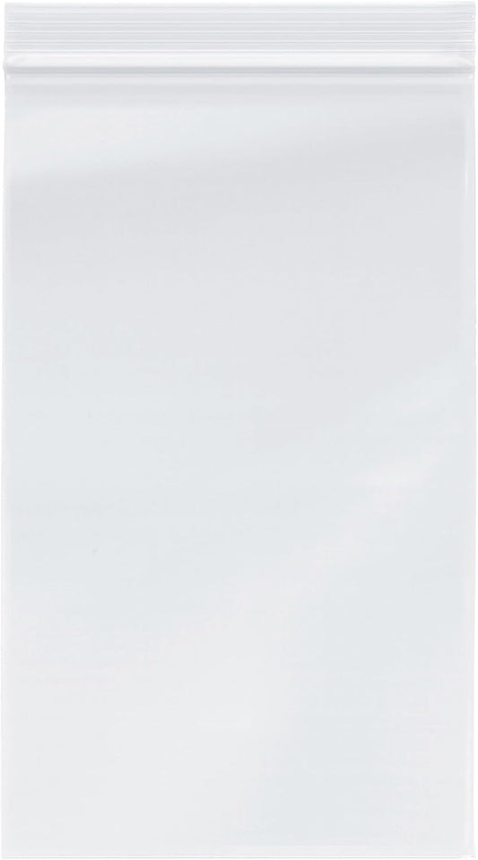 Plymor 6" x 10" (Pack of 500), 4 Mil Heavy Duty Zipper Reclosable Plastic Bags