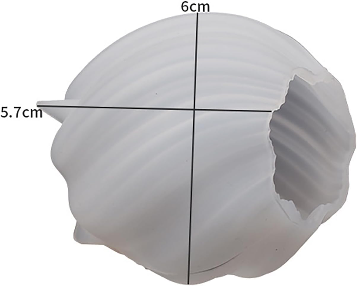 Spiral Wave Silicone Molds - Set of 3 - Resin, Cake, Soap & Clay Molds - Candle Making & Craft Supplies