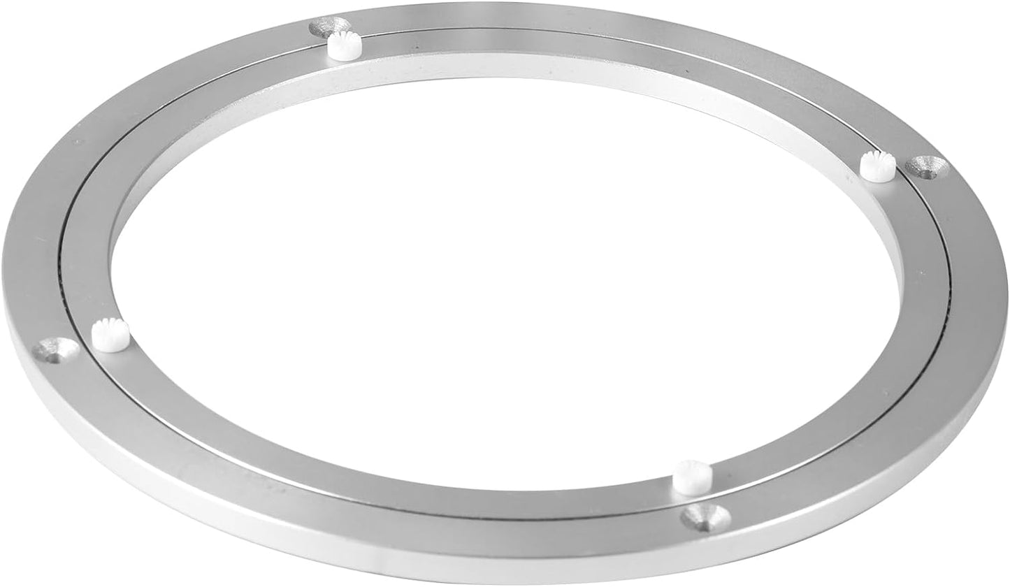 Lazy Susan Turntable Bearings Swivel Plate Hardware Aluminum Metal for Dining-Table and Workbench (10 Inchs) … …