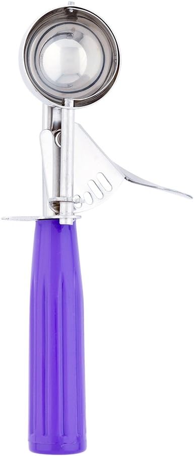 Met Lux 0.86 oz Stainless Steel #40 Portion Scoop - with Orchid Handle - 1 count box