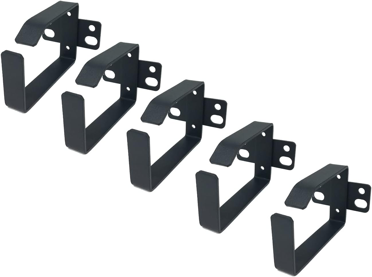 5 Pieces of 1.7 x 2.7in Server Rack Cable Management D-Ring Hooks - Network Rack-Mount Cord Organizer Ring Set for Power Cords, Fiber Optic or Network Patch Cables (5DRing)