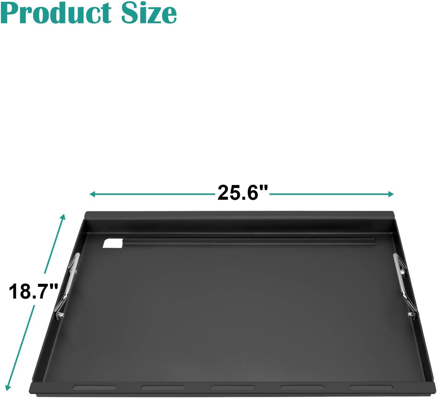Full-Size Griddle Inserts for Weber Genesis II 300 Series Grill, Flat Top Grill Griddle for Weber GS4 Genesis II E-310/315/325/330/335 S-310/335 and More, Rectangular Griddle Replace for 6788