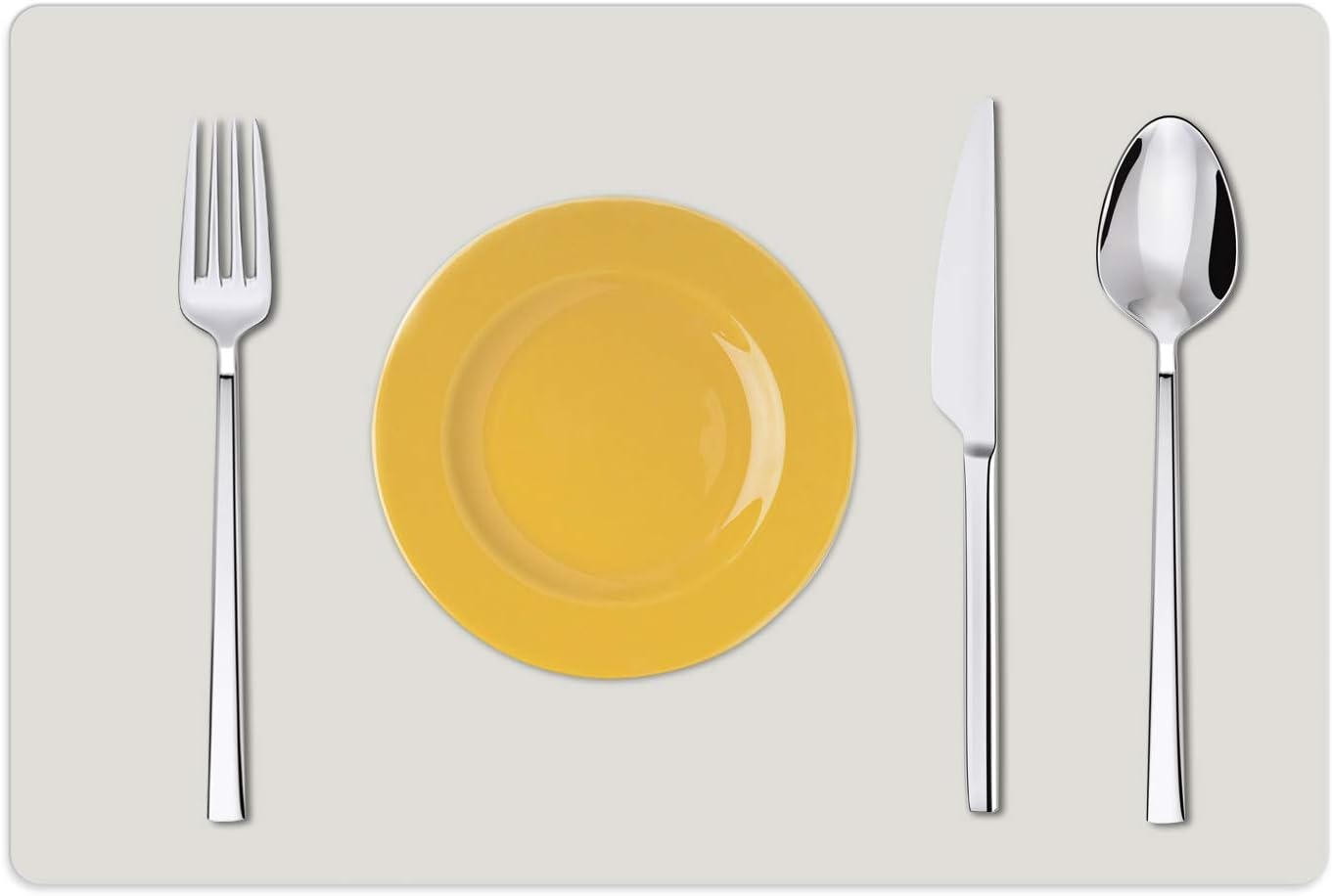 Silicone Placemats, Food-Grade Non-Slip Waterproof, Dining, Stain Resistant, Countertop Protector, Kitchen Counter Mat, Heat Resistant, Baking mat Dishwasher Safe (23.6"×15.7"-1pack, White Gray)