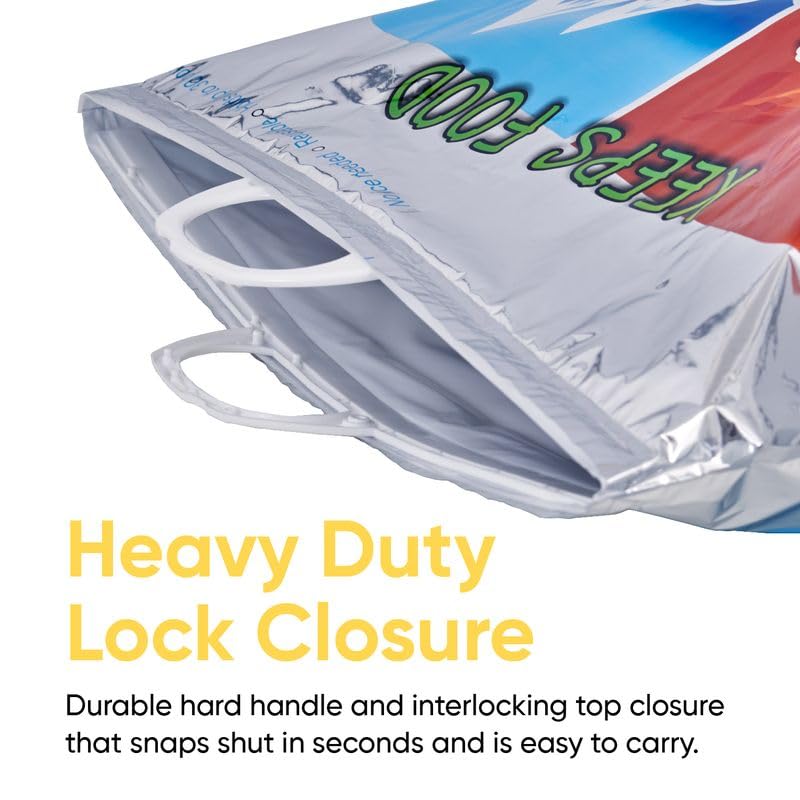 Superio Hot and Cold Insulated Bags for Food Delivery, Grocery Shopping Bags, Food Storage for Hot and Frozen Food for Travel, Disposable Cooler Bag, Reinforced Thermal Lunch Bag (10, 12"x13.5")